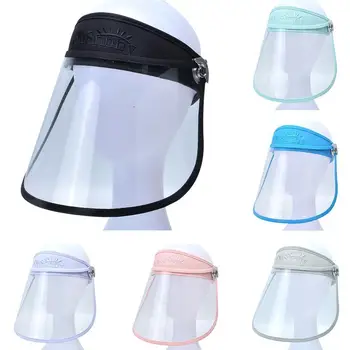 

Full Face Shield Mask Clear Flip Up sunhat Protection Dust,Oil For Droplet, Safety Guard Fume Work E9B4