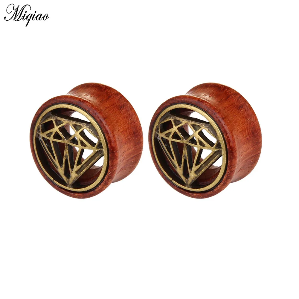 

Miqiao 2pc Wood Ear Plugs and Tunnels Piercing Expander Piercing Tunnel Ear Tunnels Stretchers Plug Oreille Ear Gauges 8-20mm