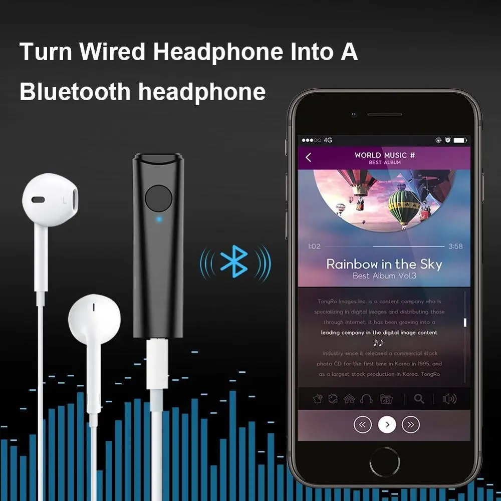 Wireless A2DP Receiver Receptor Bluetooth 5 0 Stereo Audio Adapter for Bose QuietComfort Quiet Comfort QC 25 QC25 Headphones