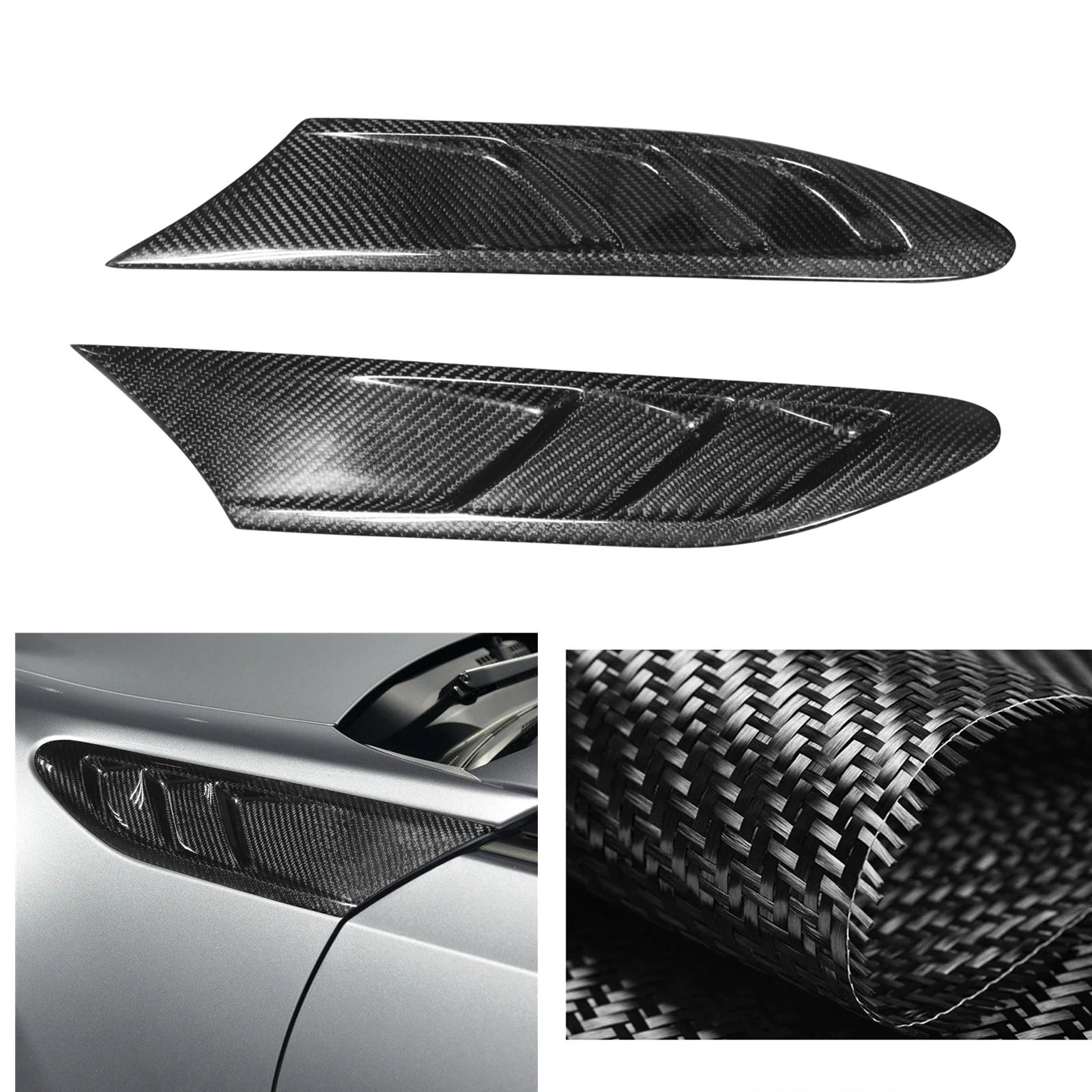 Carbon Fiber Side Fender Fin Vents For Toyota 86 GT86 Subaru BRZ Scion