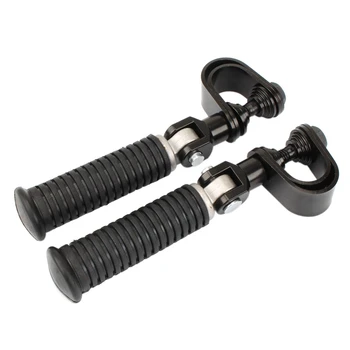 

1Pair Motorcycle Engine Guard Crash Bar Footrest Mount Clamp Highway Bar Foot Pegs for Honda Yamaha Suzuki Kawasaki Motorcycle A