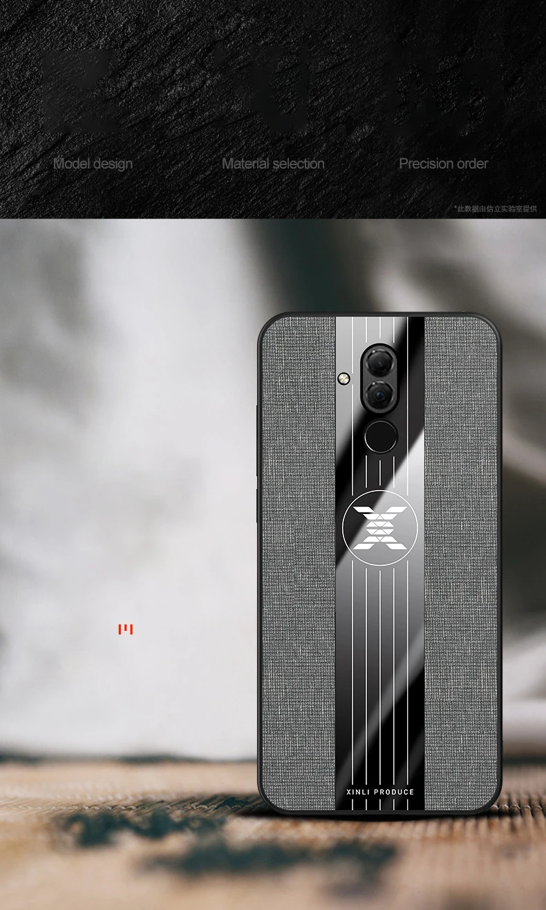 Ikrsses для huawei mate 20 lite MaiMang 6 7 Чехол простая скатерть текстура автомобильный держатель с магнитным креплением чехол для mate 10 lite Nova 2i чехол