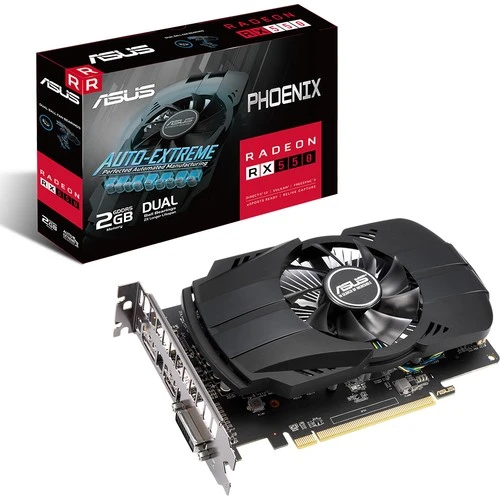 Asus Phoenix Radeon RX550 2G EVO 2GB 128Bit GDDR5 (DX12) PCI-E 3.0 Graphics Card PH-RX550-2G-EVO