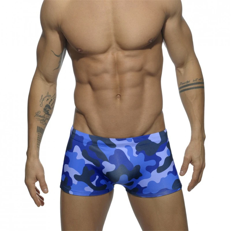 Blue camouflage Новинка, мужские шорты для тренажерного зала, для фитнеса, летние, для тренировок, мужская, быстросохнущая спортивная одежда, для бега, для пляжа, для бега, короткие штаны, камуфляж, для мужчин - Цвет: Blue camouflage