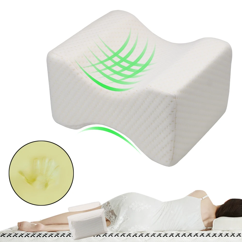 

Slow Rebound Memory Foam Align Spine Side Sleeping Clip Leg Pillow Wedge Sleeping Pillow Pregnancy Body Pillows