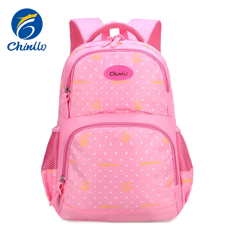 

2018 Creative New Style Nylon Schoolbag for Elementary School Students BOY'S And GIRL'S Backpack Waterproof Screen Printing Dott