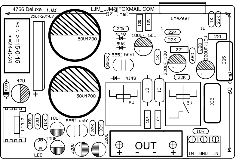 Ljm Lm4766t Amplificador Hifi de Luxo Edição Dupla 50w 2 - Image 2