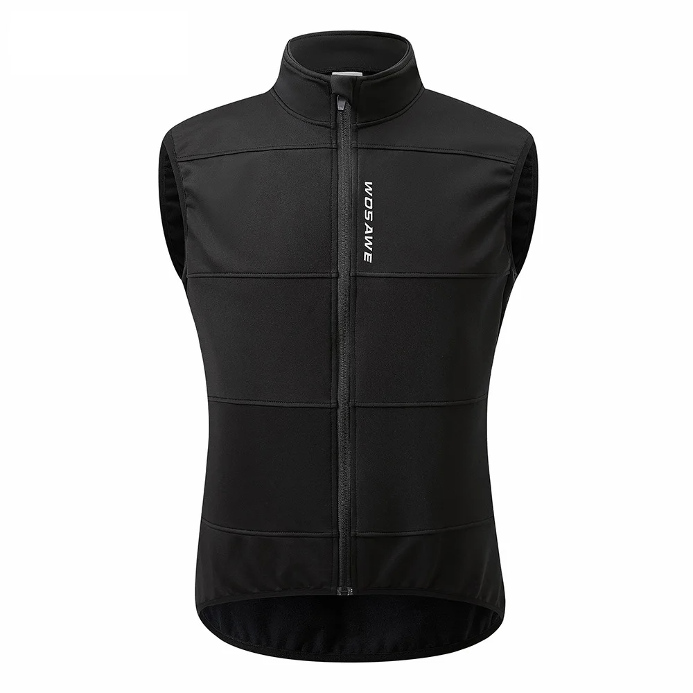 NEW Winter Cycling Vest Sleeveless Jacket Windproof Thermal Fleece Lining Road MTB Bike Windbreak Vest Reflective