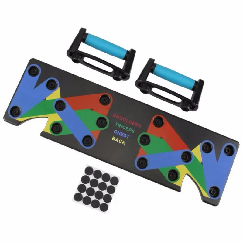 

1 Set Push Up Rack Board 9 in 1 Foldable Push Up Rack Board Fitness Home Comprehensive Exercise Push-up Stands Fitness Equipment