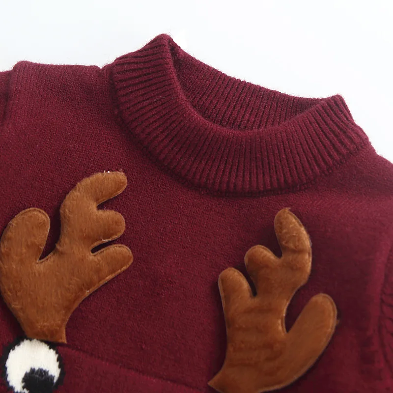 Baby Girls Christmas Clothes Toddler Sweater baby Winter Warm Thick Sweater shirts Girls Christmas Tops Sweaters 6M-4Y