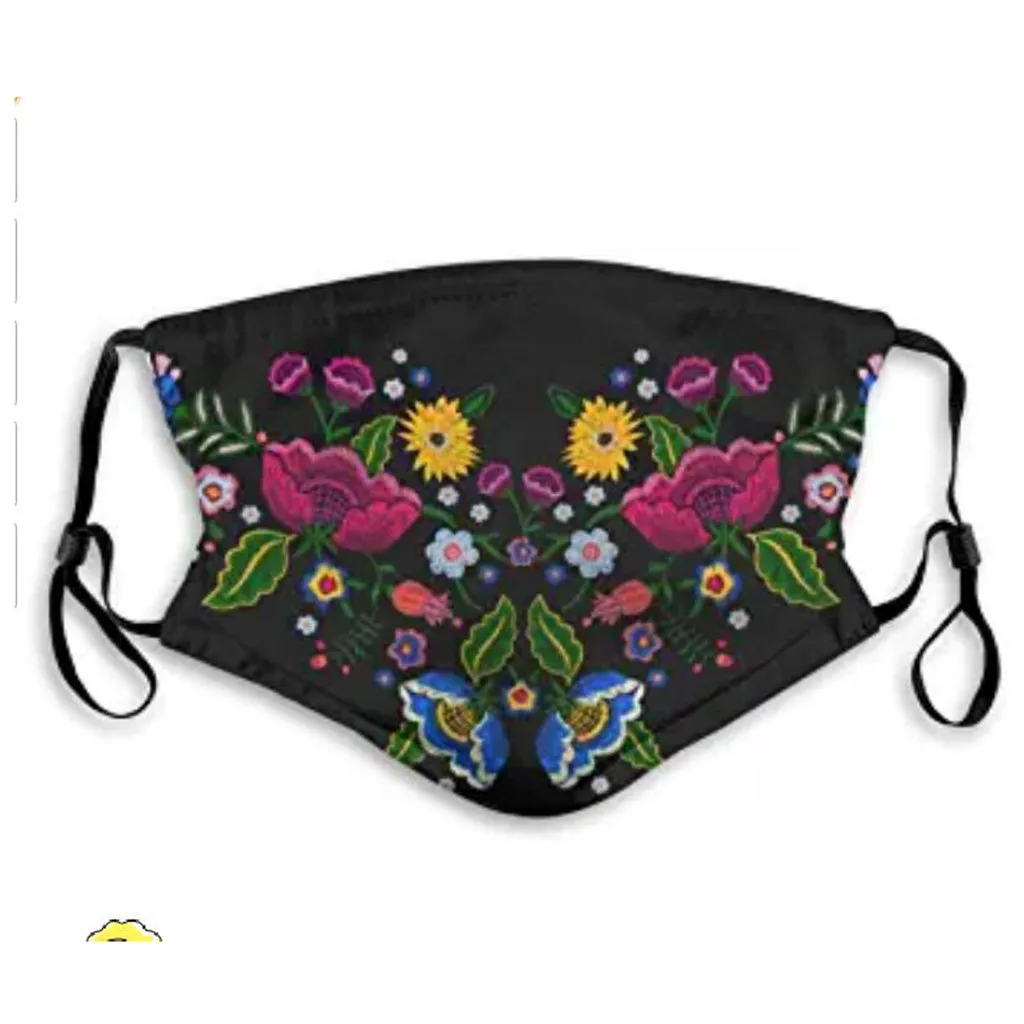 Принт 1 шт. Facemaskswashable Чехлы рот 3Ply маски для лица взрослых многоразовые хлопок