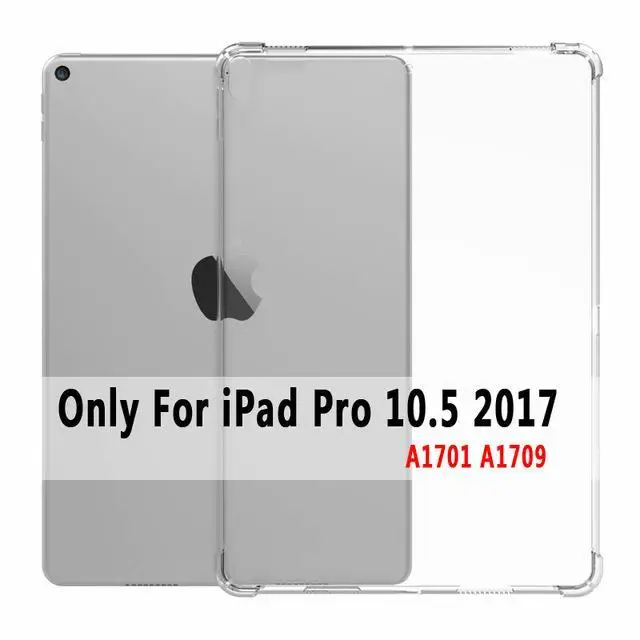 Прозрачный прямая сопротивление силиконовый чехол для Apple iPad 2/3/4 9,7 Air 1 2 5 6 iPad Pro 9,7 11 10,5 12,9 мини-платье на возраст 2, 3, 4, 5, 10,2 чехол - Цвет: For iPad Pro 10.5