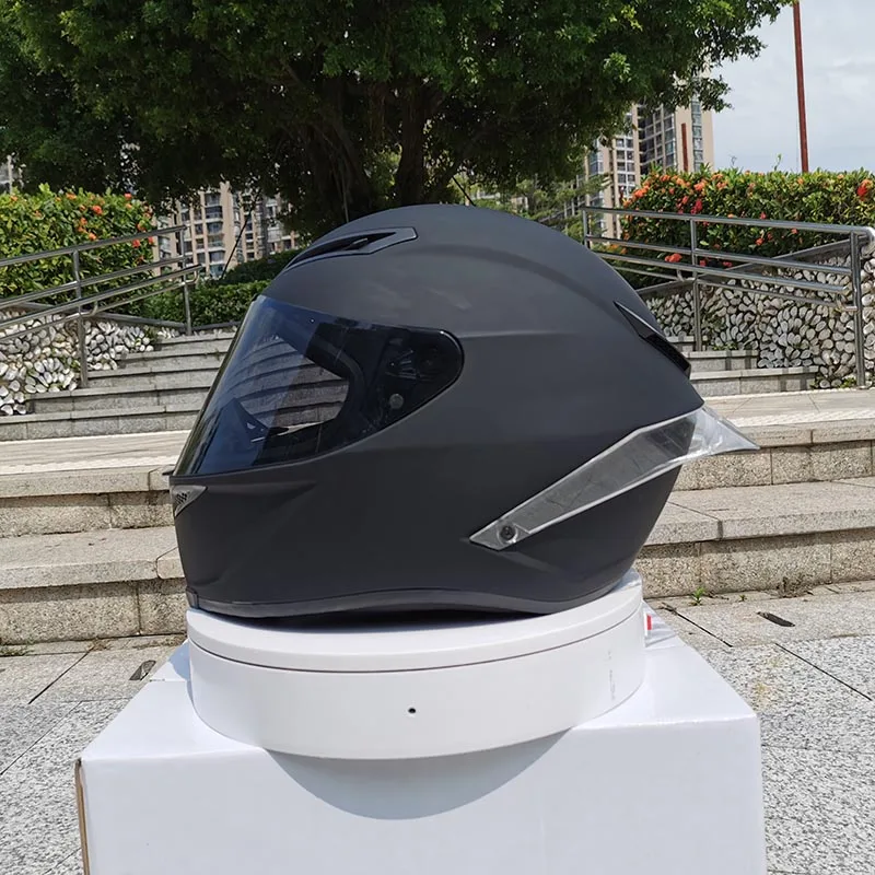 Новое поступление мотоциклетный шлем унисекс Полнолицевой шлем casco зимний сезон Безопасный черный шлем dot утвержден - Color: 4