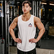 Новинка! стильный жилет для занятий фитнесом и инструктором, спортивный жилет для бега, жилет без рукавов из чистого хлопка