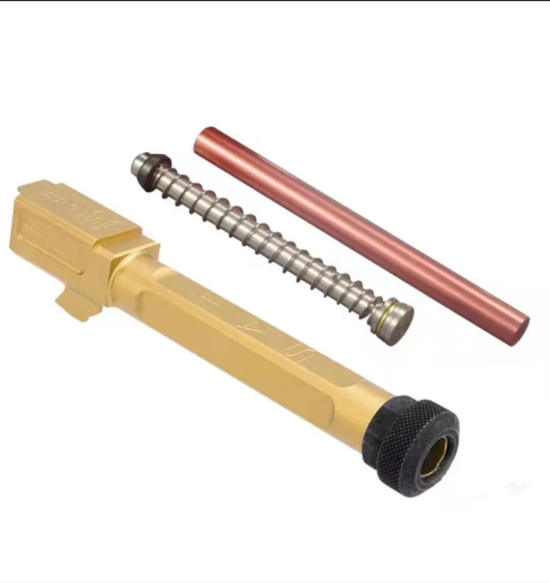 gold with cap pole TM systerm внешняя бочка G17/34 fit Kublai P1 Unicorn industries обновленная посылка - Color: gold with cap pole