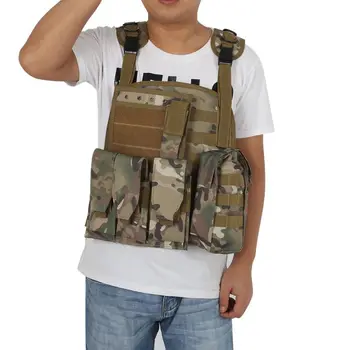 

7 Colors Camouflage Hunting Military Tactical Vest Wargame Body Molle Armor Hunting Vest CS Outdoor Equipment 2019