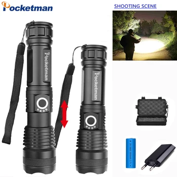 

Powerful Lamp xhp50.2 most powerful flashlight usb Zoom lantern led torch xhp50 Rechargeable battery 18650 or 26650 hunting