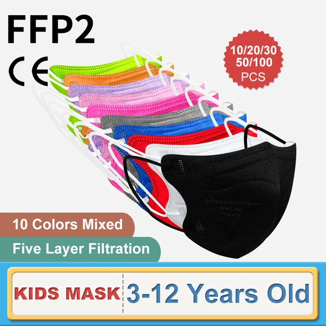 Mascarillas FPP2 Niños Homologada 9-12 Years KN95 Masks Children FFP 2  5layers Mascarilla FFP2 Infantil FFP2Mask Kids - AliExpress