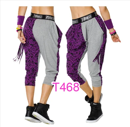 dP468 grey Дизайн женские трикотажные брюки для бега брюки женские брюки-шаровары капри P468 - Цвет: dP468 grey