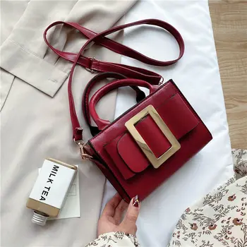 

European Fashion Female Square Bag 2020 New Quality PU Leather Women's Designer Handbag Shoulder Messenger Bags Cross Body