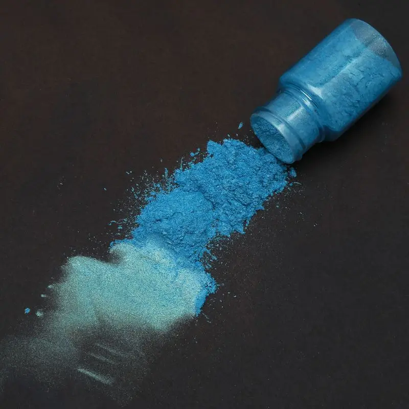 10 Colors Sea Blue Mica Powder Pearl Pigment Epoxy Resin Colorant Cosmetic Grade Make up Soap Making Pearl Color Dye Kit