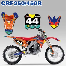 Стиль команда графика наклейки Наборы для Honda CRF 250 CRF250R 2010 2011 2012 2013 CRF 450 CRF450R 2009 2010 2011 2012