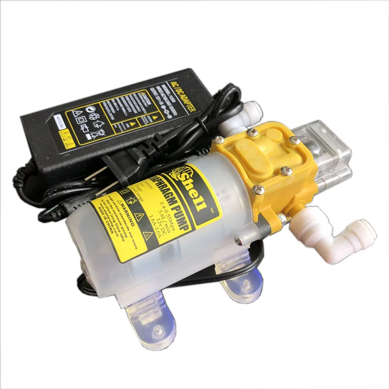 S310 очиститель воды насос подкачки воду под высоким давлением, 1/4 порт 12V 3.5L/мин питание насоса с 5A адаптер