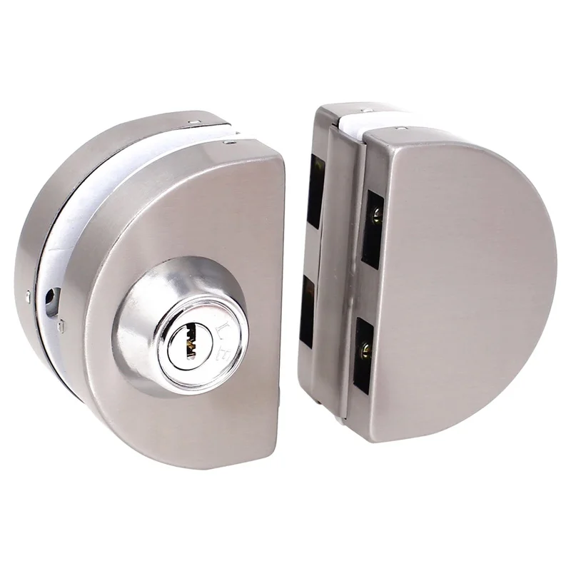 

Hot Sale Entry Gate 10-12mm Glass Swing Push Sliding Door Lock with Keys