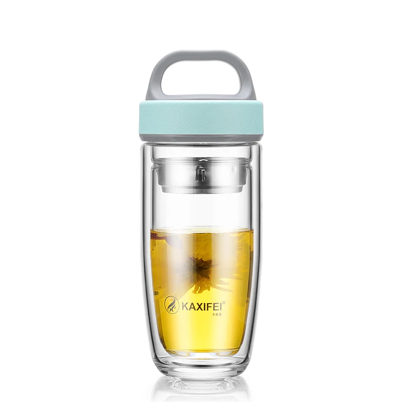 Curge BPA Free tea Infuser спортивная бутылка стеклянная бутылка для туристического похода портативный лагерь для восхождений бутылки - Цвет: K926-blue