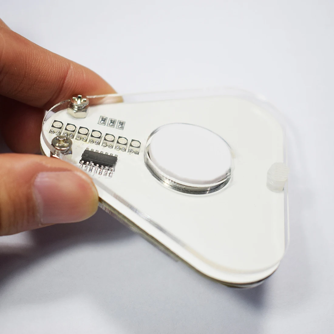 DIY Круглый треугольник светодиодный ладонь-топ POV вращение SMD обучающий комплект