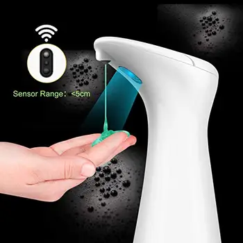 

200ml Automatic Soap Dispenser Hand Free Touchless Sanitizer Bathroom Dispenser Smart Sensor Liquid Soap Dispenser for Kitchen