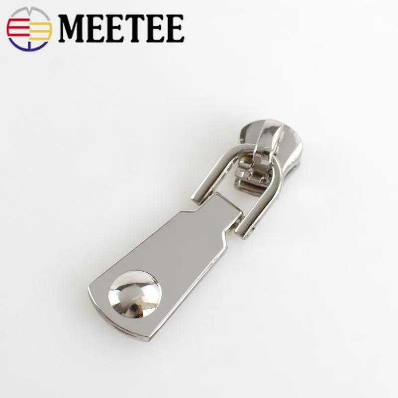 Meetee Мода 5 # молнии ползунки для металлической куртки одежда головы молния