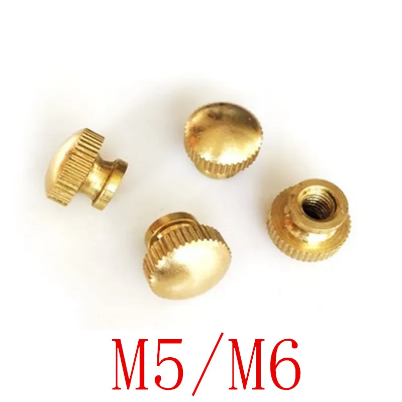 

20pcs/lot m5 m6 brass step Thumb Nut knurled Hand Tighten Nut
