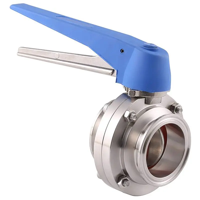 

1-1/2 inch 38mm SS304 Stainless Steel Sanitary 1.5 inch Tri Clamp Butterfly Valve Squeeze Trigger for Homebrew Dairy Product