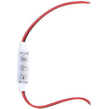 

1pcs DC5-24V Mini 3 Keys Single Color LED Controller Brightness Dimmer Used In Car Decoration Home Decoration Festive Lighting