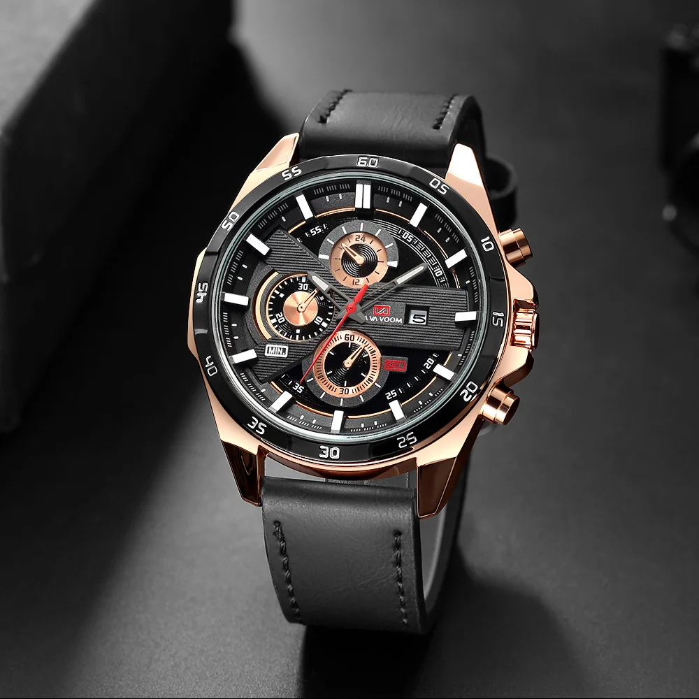 

Men Watch 2019 Fashion Sports Quartz Watch New Mens Watches Top Brand Luxury Men's Leather Casual Waterproof Military Date Clock