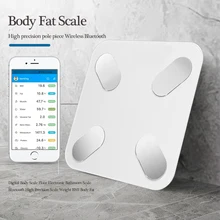 Digital Body Scale Floor Electronic Bathroom Scale Bluetooth High Precision Scale Weight BMI Body Fat Muscle Mass Analyzer Black