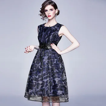 

BGW 3416ht Organza Cocktail Dresses Sleeveless A Line 2020 Women Dress Zipper Back Robe De Cocktail Longue Pour Mariage