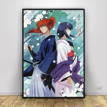 

DIY Diamond Painting Cross Stitch Anime Movie Rurouni Kenshin Picture Full Square Decor Embroidery Boy Girl Wall Material Crafts