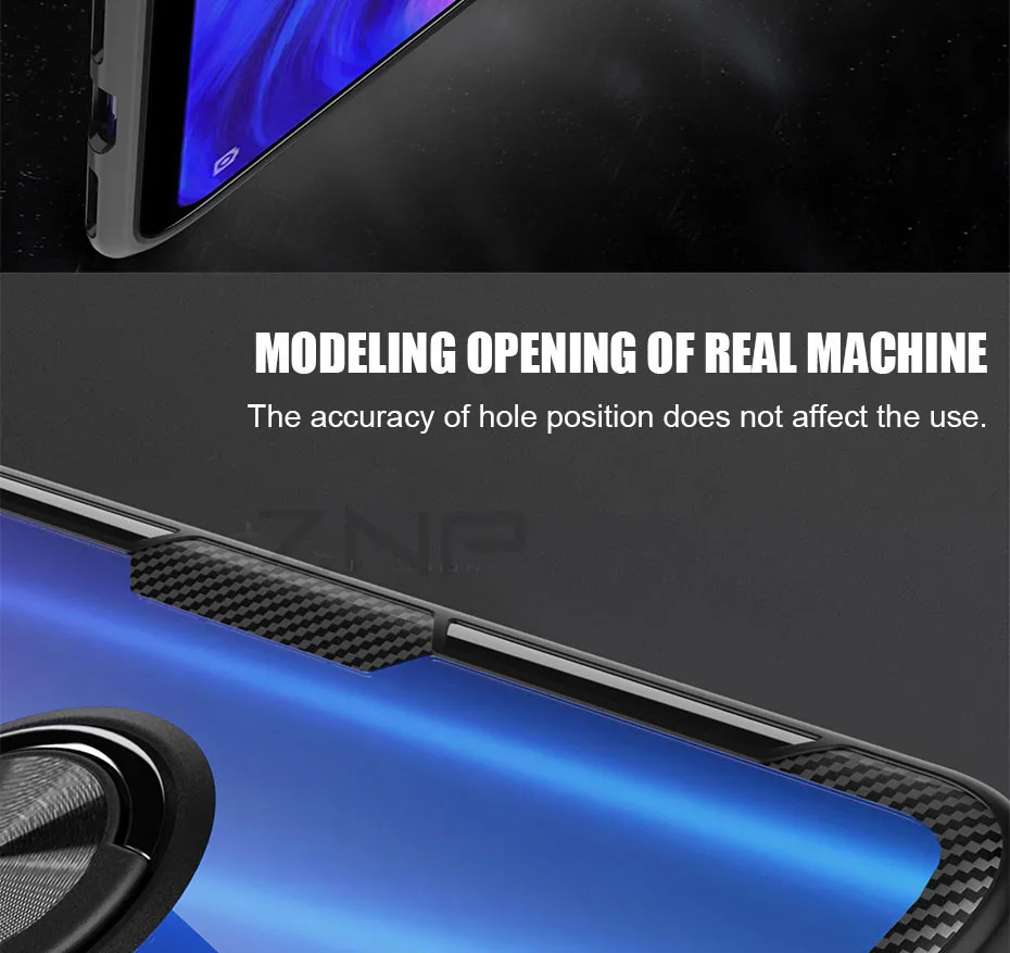 Роскошный чехол-подставка ZNP для Xiao mi Red mi Note 7 8 5 K20 9T Pro с магнитным кольцом для Xiaomi mi 8 9 SE Lite 9 9T чехол
