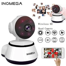 INQMEGA 720P PTZ крытая интеллектуальная домашняя камера ночного видения 360 градусов панорамная камера для глаз рыбы детский монитор ПЭТ IP камера
