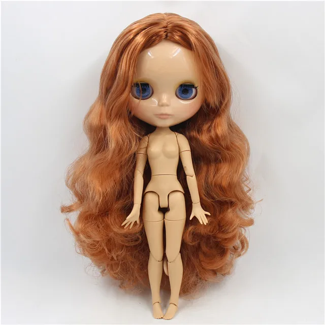 Ледяная фабрика blyth кукла загар кожа vermeil длинные волосы суставы тела bjd 30 см 1/6 игрушка - Цвет: naked doll