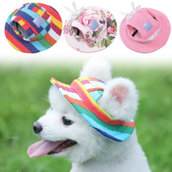 

Creative Pet Hats Breathable and Comfortable with Ear Holes Dog Sport Baseball for Sun Protection UD88