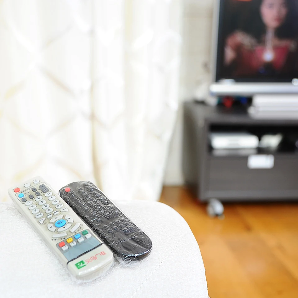5Pcs Heat Shrink Film Video TV Air Conditioner Remote Controller Protector Cover Home Dust Waterproof Protective Cas silicone remote case,silicone remote cover,silicone remote sleeve,remote controller cover,silicone case protector