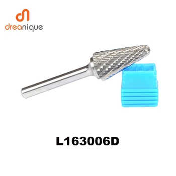 

tungsten carbide L163006D taper radius with round head 16*30mm rotary burr file cutter grinding abrasive tools 6mm milling tools