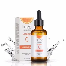 

MELAO Organic Vitamin C Serum Anti-Aging Shrink Pore Hyaluronic Acid Face Serum Whitening Moisturizing Essence Skin Care 30ml