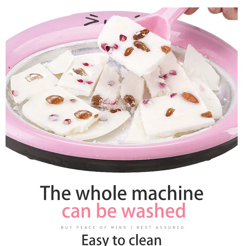 New Stir-fried Yogurt Machine fried yogurt machine Home Mini Fried Ice Machine Children's Homemade Fruit Fried Ice Cream Fried 5