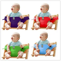 Siège Portable pour bébé, chaise pour enfants, voyage, pliable, lavable, infantile, couvre repas, haute, ceinture de sécurité, ceinture auxiliaire 