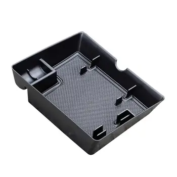 

Car Center Console Table Storage Tray Instrument Organizer ABS Black Materials Anti-Slip Rubber Pad for Ford F150 (2015-2019)