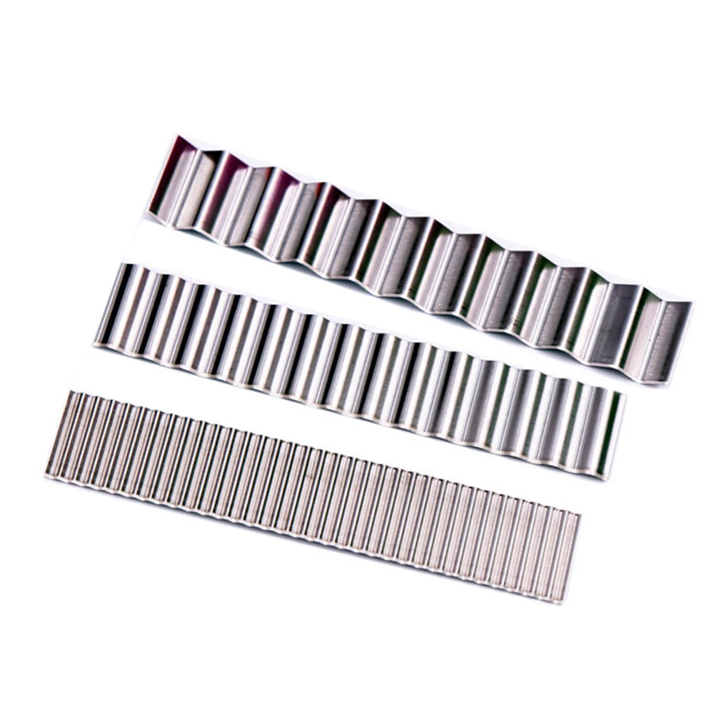 3Pcs/Set 11cm/3.4" Silver Stainless Steel Clay Cutter Pottery Flexible Wavy Blade Ceramic Tools DIY Craft Art Sculpting Tools